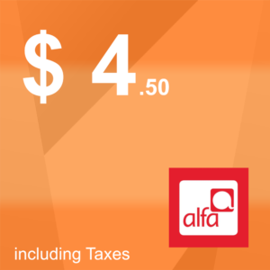 بطاقة شحن Alfa 4,50$
