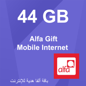 Alfa Gift Mobile internet ( 44 GB )