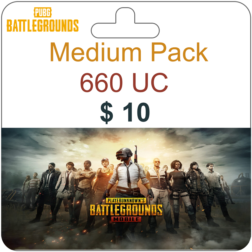 بطاقة شحن بابجي PUBG Card 660 UC