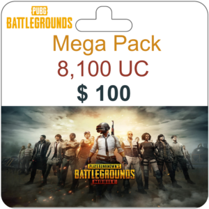 بطاقة شحن بابجي PUBG Card 8100 UC