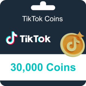 بطاقة شحن رصيد كوينز تيك توك Tiktok Coins 30000