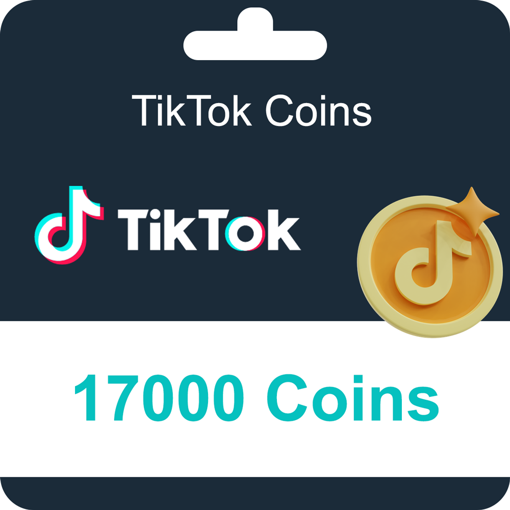 بطاقة شحن رصيد كوينز تيك توك Tiktok Coins 17500